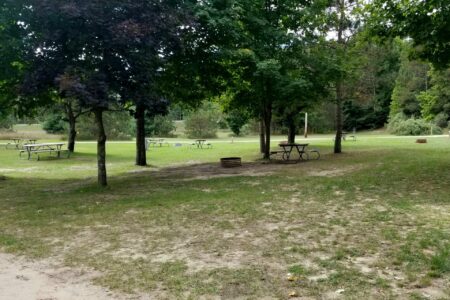 Betsie River Canoe and Campground - Electric Campsite 6